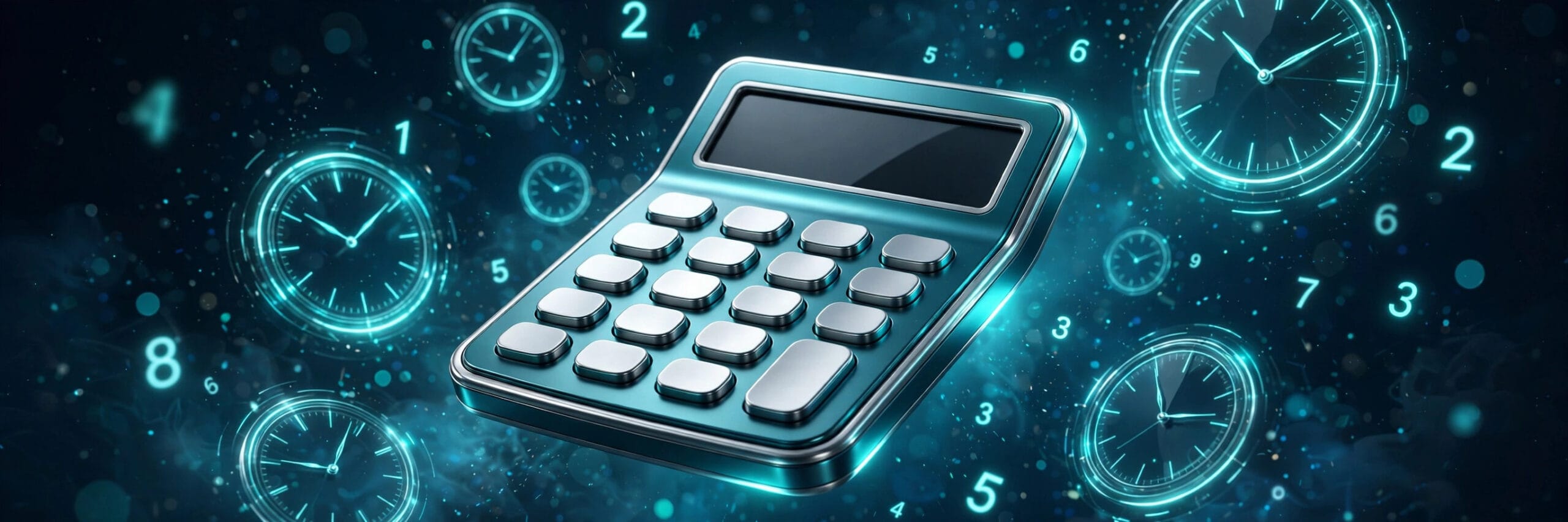 Calculadora 3D premium para calcular las horas extra
